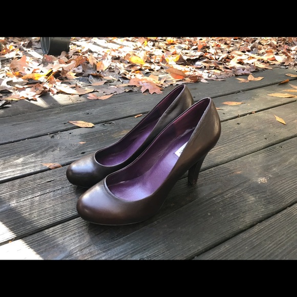 Steve Madden Size 9 Brown Leather Heels - Picture 5 of 8